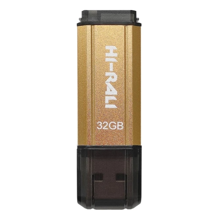 Флеш накопичувач USB 32Gb Hi-Rali Stark, Gold, USB 2.0 (HI-32GBSTGD)