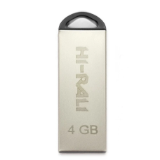 Флеш накопичувач USB 4Gb Hi-Rali Fit, Silver, USB 2.0 (HI-4GBFITSL)