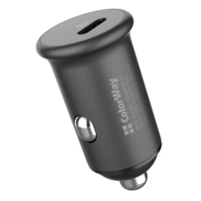 Автомобільний зарядний пристрій ColorWay, Black, 1xUSB-C, PD, QC3.0, 3A (CW-CHA028PD-GR)