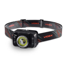 Ліхтар налобний Videx H035C, Black, 410 лм, 5000K, до 86 м, 7 режимів роботи, світлодіод CREE XTE 5W + COB, акумулятор (1800 mAh, незнімний), IP65, 118 г (VLF-H035C)