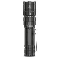 Ліхтар ручний Videx A156R, Black, 1700 лм, 6500K, до 210 м, 5 режимів роботи, лінзи із загартованого скла, світлодіод Luminus SST40, 20W, акумулятор (21700, 4000 mAh, знімний), IP68, 81 г (VLF-A156R)