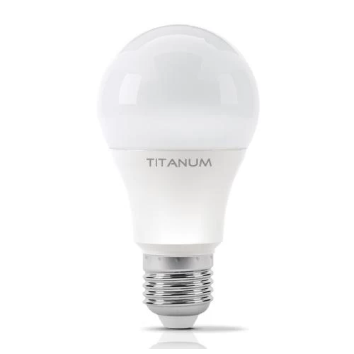 Лампа світлодіодна E27, 10 Вт, 4100K, A60, Titanum, 950 Лм, 220V (TLA6010274)