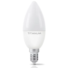 Лампа світлодіодна E14, 6 Вт, 4100K, C37, Titanum, 510 Лм, 220V (TLС3706144)