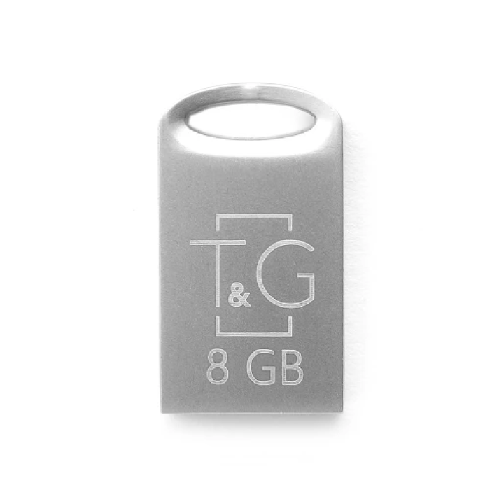 Флеш накопичувач USB 8Gb T&G Metal TG105, Silver, USB 2.0 (TG105-8G)