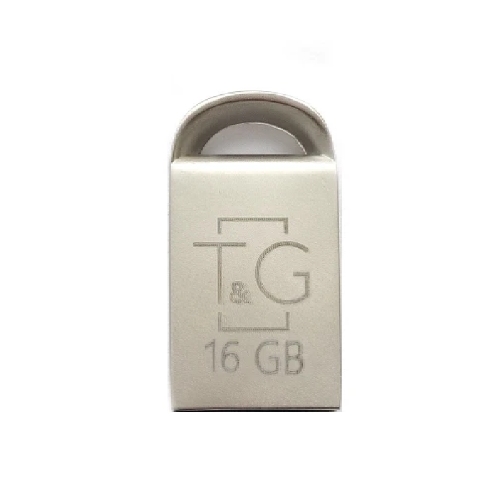 Флеш накопичувач USB 16Gb T&G Metal TG107, Silver, USB 2.0 (TG107-16G)