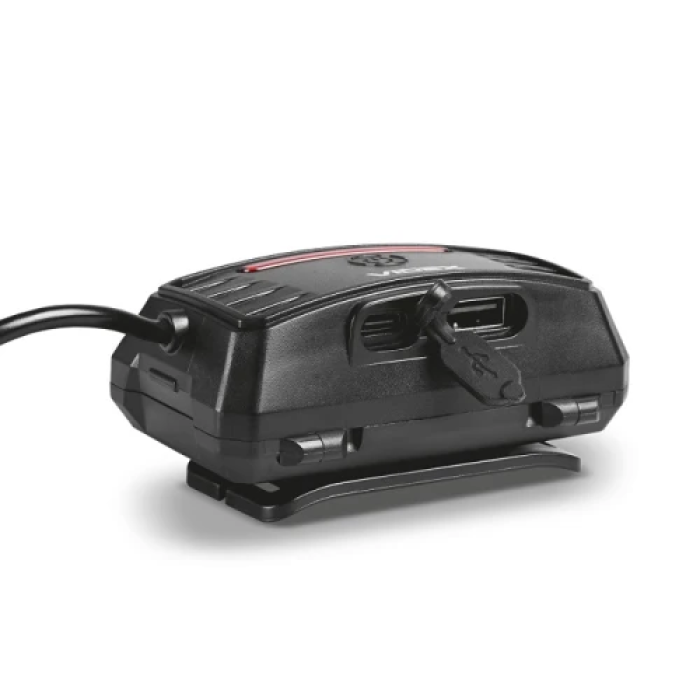 Ліхтар налобний Videx H057, Black, 1700 Лм, 5000K, до 286 м, 5 режимів роботи, світлодіод Luminus SST40 20W, акумулятор Li-ion 18650 2x2200 mAh, Type-C, IP65 (VLF-H057)