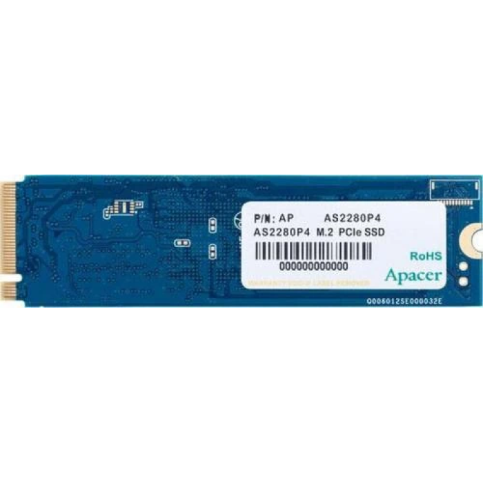 Твердотільний накопичувач SSD 512Gb, Apacer AS2280P4, PCI-E 3.0 x4, M.2 2280, 3D TLC, 2100/1500 МБ/с (AP512GAS2280P4-1)
