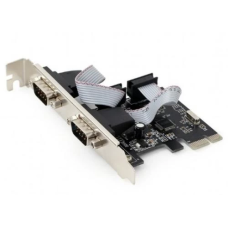 Контролер Gembird PCI-E x1, 2xCOM (RS232), чіп WCH382 (SPC-22)