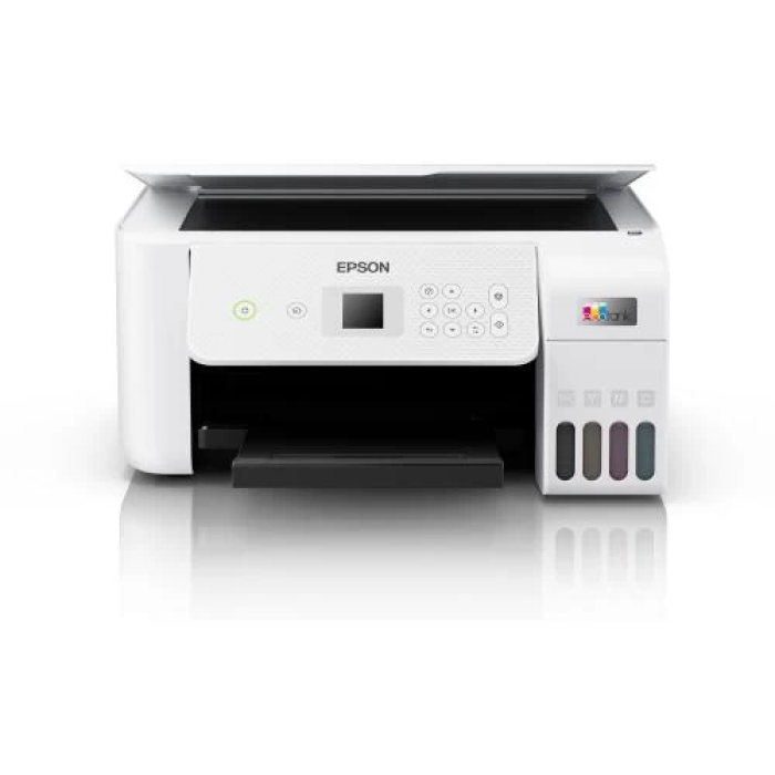 БФП струменевий кольоровий A4 Epson L3266, White, WiFi, 5760х1440 dpi, до 33/15 стор/хв, РК-екран 3.7 см, USB, вбудоване СБПЧ, чорнило Epson 103 (C11CJ66411)