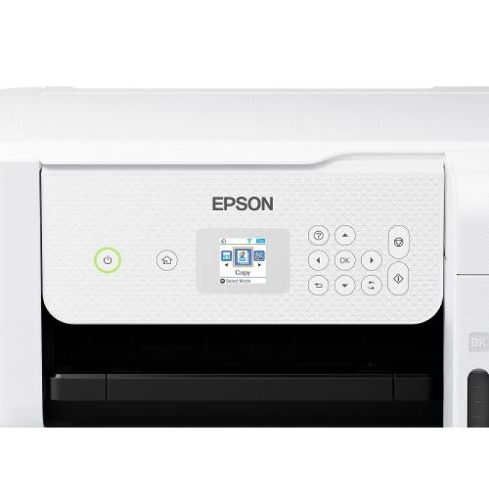 БФП струменевий кольоровий A4 Epson L3266, White, WiFi, 5760х1440 dpi, до 33/15 стор/хв, РК-екран 3.7 см, USB, вбудоване СБПЧ, чорнило Epson 103 (C11CJ66411)