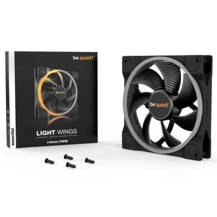 Вентилятор 140 мм, be quiet! Silent Wings 4, Black, 120х120х25 мм, PWM, 400-1500 об/хв, 30 дБ(А), 4-pin, гідродинамічний підшипник (FDB) (BL074)
