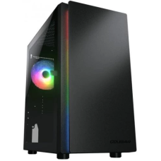 Корпус Cougar Purity RGB Black, без БЖ, Micro ATX / Mini ITX, USB 3.0 x2, USB 2.0 x1, RGB підсвічування, 1x120 ARGB, загартоване скло, 200x392x360 мм