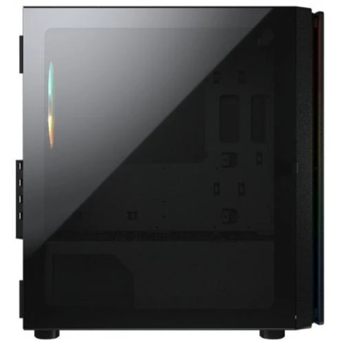 Корпус Cougar Purity RGB Black, без БЖ, Micro ATX / Mini ITX, USB 3.0 x2, USB 2.0 x1, RGB підсвічування, 1x120 ARGB, загартоване скло, 200x392x360 мм