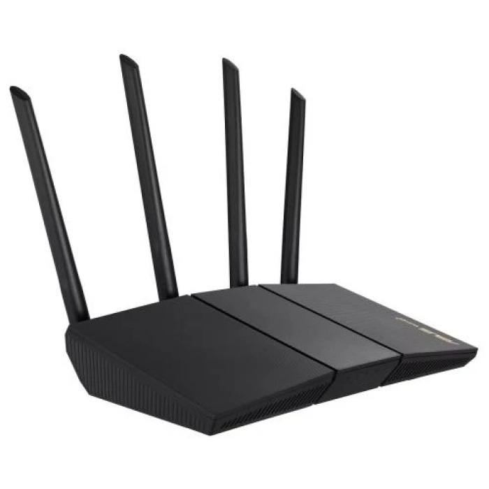 Роутер Asus RT-AX57, Black, WiFi 6 (2.4GHz до 574 MB/s / 5GHz до 2402 MB/s), 4xGLan, 1xGWan, 4 дводіапазонні антени
