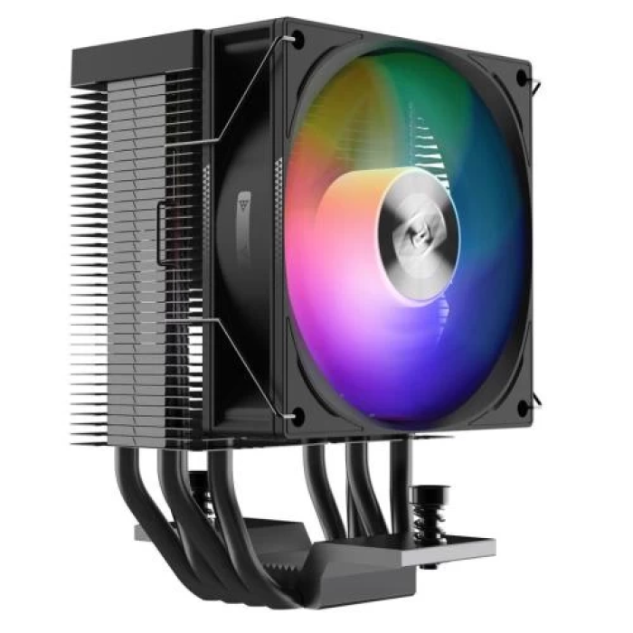 Кулер для процесора PcCooler R400 ARGB, Black, алюміній/мідь, 1x92 мм ARGB, для Intel 1700/1200/115x, AMD AM5/AM4, висота 133 мм, до 180 Вт