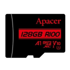 Карта пам'яті microSDXC, 128Gb, Apacer R100, Class10 UHS-I U1 V10 A1, без адаптера, до 100 МБ/с (AP128GMCSX10UB-RA)
