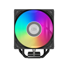Кулер для процесора PcCooler RT400 ARGB, Black, алюміній/мідь, 1x120 мм ARGB, для Intel 1851/1700/1200/115x, AMD AM5/AM4, висота 148 мм, до 235 Вт (RT400-BKAWXX-GL)