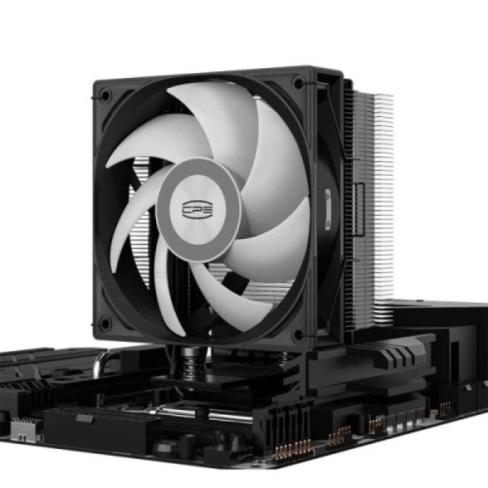 Кулер для процесора PcCooler RT400 ARGB, Black, алюміній/мідь, 1x120 мм ARGB, для Intel 1851/1700/1200/115x, AMD AM5/AM4, висота 148 мм, до 235 Вт (RT400-BKAWXX-GL)
