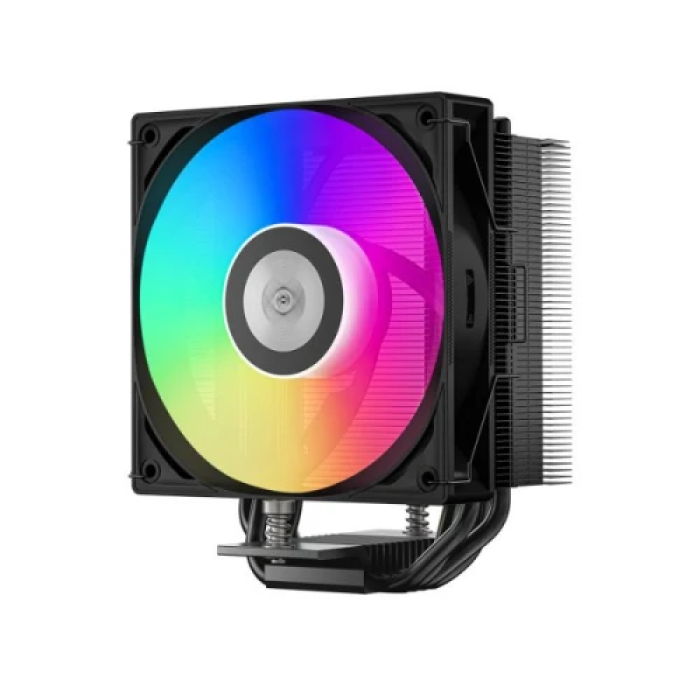 Кулер для процесора PcCooler RT400 ARGB, Black, алюміній/мідь, 1x120 мм ARGB, для Intel 1851/1700/1200/115x, AMD AM5/AM4, висота 148 мм, до 235 Вт (RT400-BKAWXX-GL)