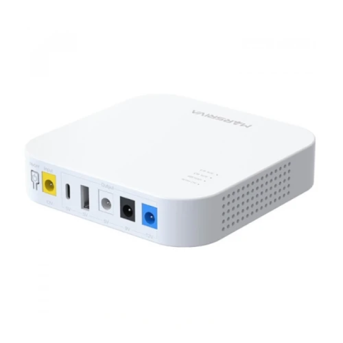 Джерело безперебійного живлення для роутера Marsriva KP4, White, 10000 mAh (36Wh), 1xDC (12V/1.5A), 1xDC (9V/2.0A), 1xDC (5V/2.1A), 1xUSB (5V/2.1A), 1xType-C (5V/2.1A)