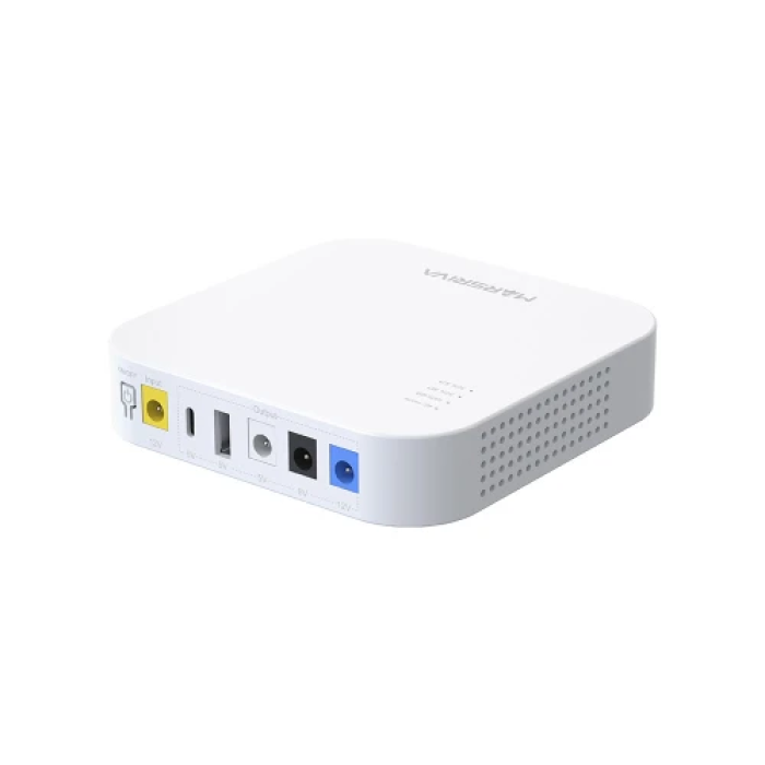 Джерело безперебійного живлення для роутера Marsriva KP4 Max, White, 20000 mAh (74Wh), 1xDC (12V/1.5A), 1xDC (9V/2.0A), 1xDC (5V/2.1A), 1xType-C (5V/2.1A), 1xUSB (5V/2.1A)