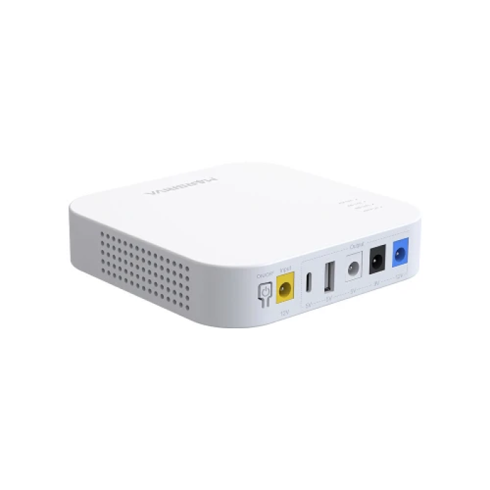 Джерело безперебійного живлення для роутера Marsriva KP4 Max, White, 20000 mAh (74Wh), 1xDC (12V/1.5A), 1xDC (9V/2.0A), 1xDC (5V/2.1A), 1xType-C (5V/2.1A), 1xUSB (5V/2.1A)