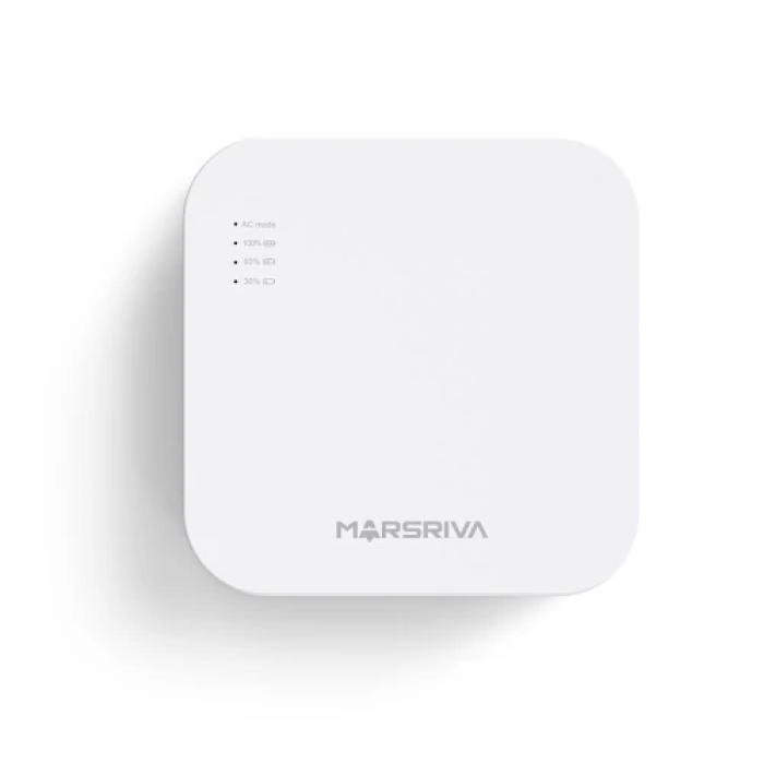 Джерело безперебійного живлення для роутера Marsriva KP4 Max, White, 20000 mAh (74Wh), 1xDC (12V/1.5A), 1xDC (9V/2.0A), 1xDC (5V/2.1A), 1xType-C (5V/2.1A), 1xUSB (5V/2.1A)