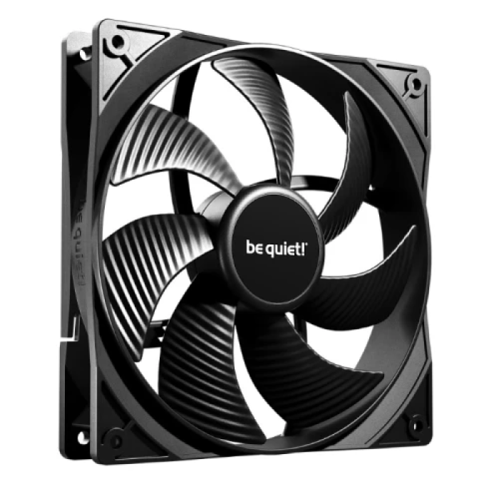 Вентилятор 140 мм, be quiet! Pure Wings 3, Black, 3шт, 140х140х25 мм, до 1200 об/хв, до 21.9 дБ, 4-pin (PWM, 46 см), пiдшипник ковзання з гвинтовою нарізкою (BL139)