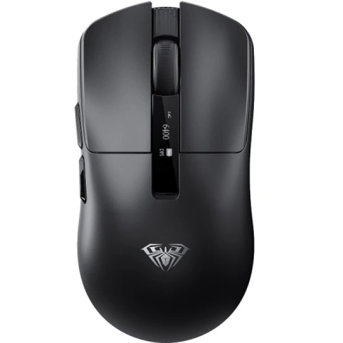 Миша бездротова AULA SC590 Pro, Black, Bluetooth / 2.4GHz USB, оптична (сенсор PixArt PAW 3311), 1200  - 20 000 dpi, 6 кнопок, акумулятор (6978080505613)
