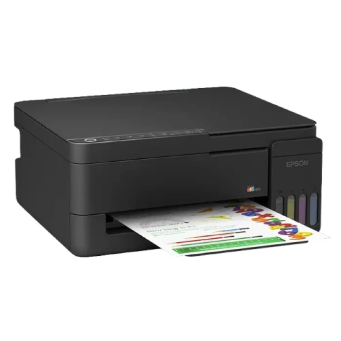 БФП струменевий кольоровий A4 Epson L3351, Black, WiFi, 5760х1440 dpi, до 33/15 стор/хв, USB, вбудоване СБПЧ, чорнило Epson 103 (C11CL62414)