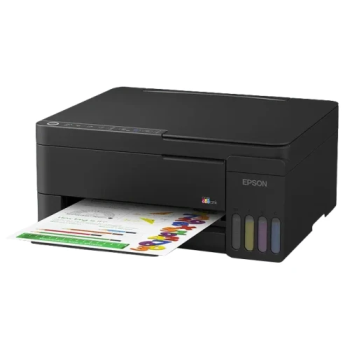 БФП струменевий кольоровий A4 Epson L3351, Black, WiFi, 5760х1440 dpi, до 33/15 стор/хв, USB, вбудоване СБПЧ, чорнило Epson 103 (C11CL62414)