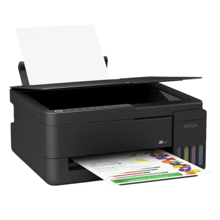 БФП струменевий кольоровий A4 Epson L3351, Black, WiFi, 5760х1440 dpi, до 33/15 стор/хв, USB, вбудоване СБПЧ, чорнило Epson 103 (C11CL62414)