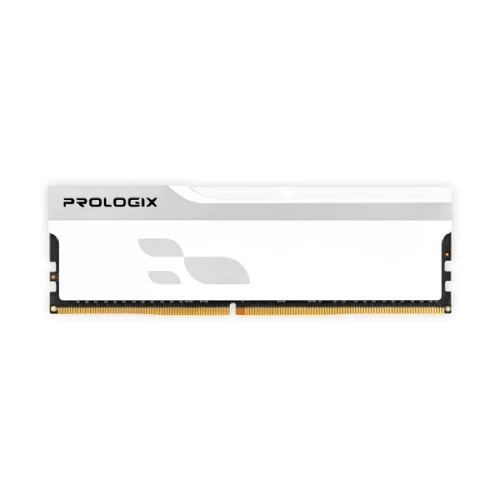Пам'ять 16Gb DDR5, 5600 MHz, Prologix Onyx, White, 38-44-44-90, 1.35V, з радіатором (PRO16GB5600YW5)