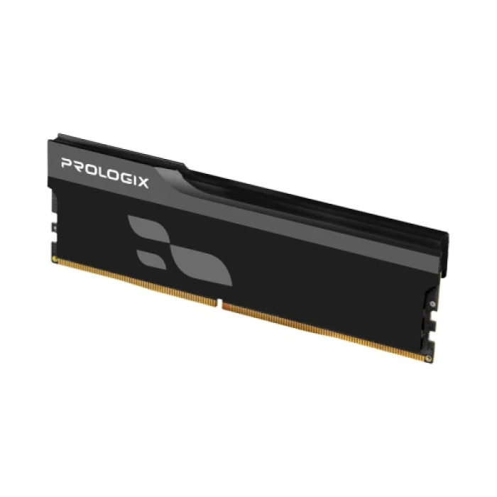 Пам'ять 16Gb DDR5, 5600 MHz, Prologix Onyx, Black, 38-44-44-90, 1.35V, з радіатором (PRO16GB5600YB5)