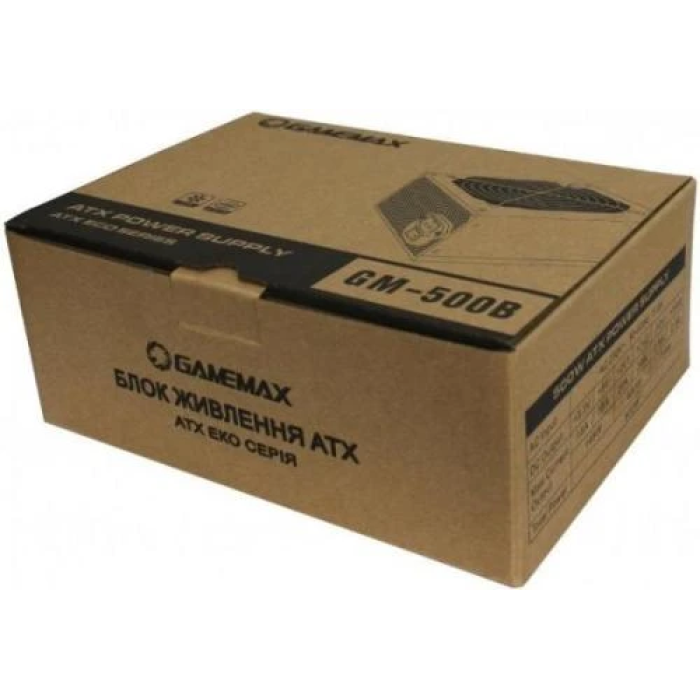 Блок живлення GameMax GM-500B потужністю 500 Вт