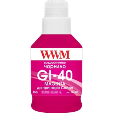 Чорнило WWM Canon G5040/G6040/G7040, GM2040/GM4040, Magenta, 190 мл, водорозчинне (G40M)