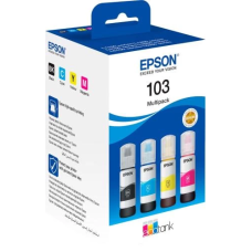 Комплект чорнила Epson 103, Black / Cyan / Magenta / Yellow, для L1110/L3100/L3101/L3110/L3150/L3151/L3156/L3160/L3260/L3266/L5190/L5290, 4x65 мл (C13T00S64A)