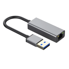 Мережевий адаптер USB 3.0 - Gigabit Ethernet, Dynamode, Grey, 13 см, чіпсет RTL8153 (DM-AD-GLAN)