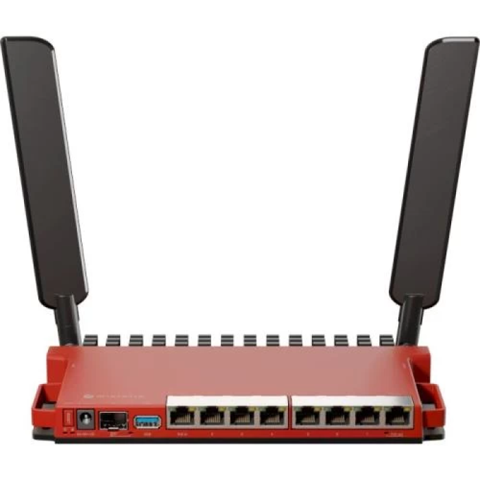 Маршрутизатор Mikrotik L009UiGS-2HaxD-IN, Red, 8x10/100/1000, 1x100/1000/2500 SFP, 1xUSB 3.0, 802.11ax (Wi-Fi 6) (L009UiGS-2HaxD-IN)