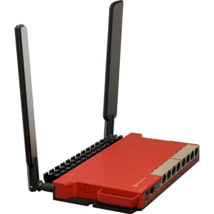 Маршрутизатор Mikrotik L009UiGS-2HaxD-IN, Red, 8x10/100/1000, 1x100/1000/2500 SFP, 1xUSB 3.0, 802.11ax (Wi-Fi 6) (L009UiGS-2HaxD-IN)