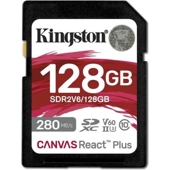 Карта пам’яті Kingston Canvas React Plus SDXC 128 ГБ
