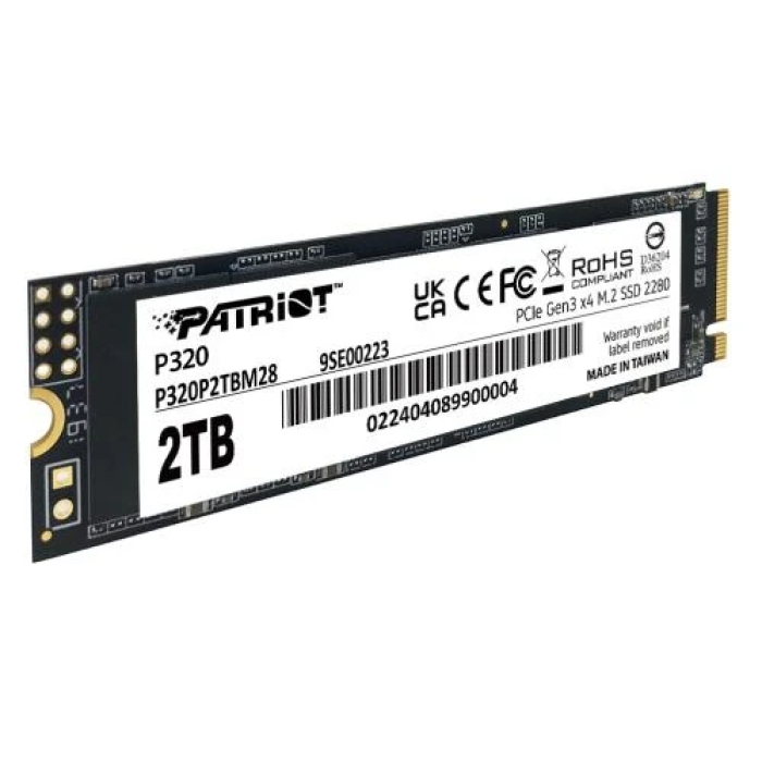 SSD Patriot P320 2 ТБ з інтерфейсом PCIe 3.0 x4