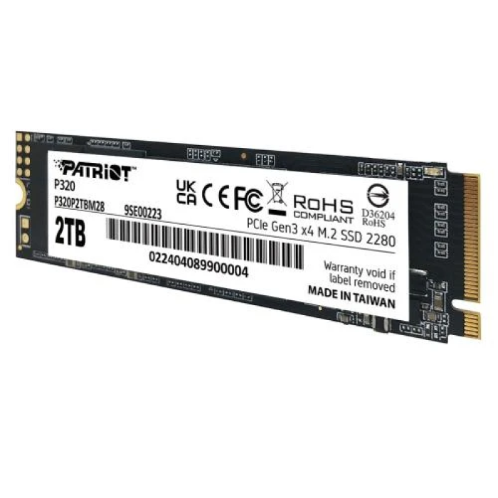 SSD Patriot P320 2 ТБ з інтерфейсом PCIe 3.0 x4