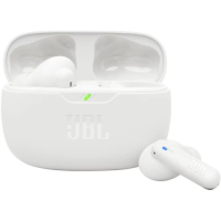 Навушники JBL Wave Beam 2, White, Bluetooth, мікрофон, чохол з функцією зарядки, ємність акумулятора навушника 50 мА·год, технологія "JBL Deep Bass Sound" (JBLWBEAM2WHT)