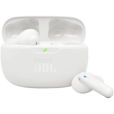 Навушники JBL Wave Beam 2, White, Bluetooth, мікрофон, чохол з функцією зарядки, ємність акумулятора навушника 50 мА·год, технологія "JBL Deep Bass Sound" (JBLWBEAM2WHT)