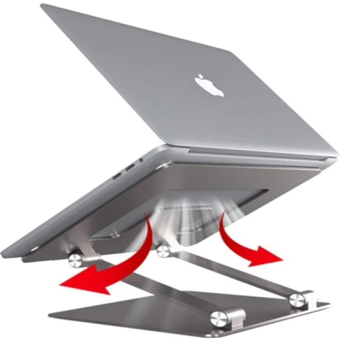 Підставка для ноутбука до 17.3" OfficePro LS111G, Grey, алюміній/силікон, регулювання нахилу