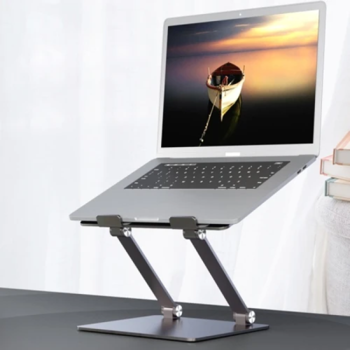 Підставка для ноутбука до 17.3" OfficePro LS111G, Grey, алюміній/силікон, регулювання нахилу