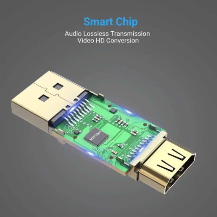 Перехідник DisplayPort на HDMI Vention HBKB0
