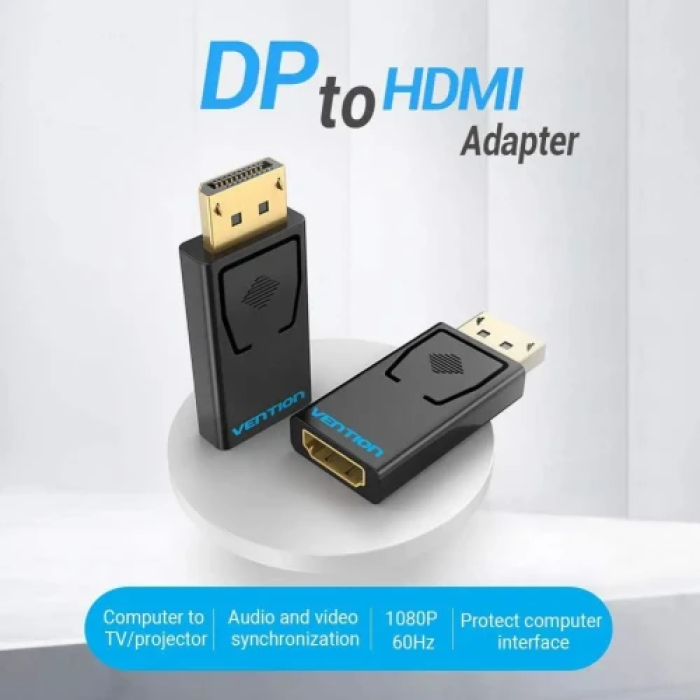 Перехідник DisplayPort на HDMI Vention HBKB0