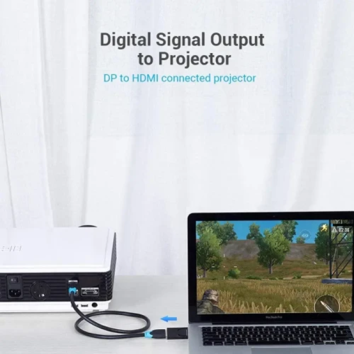 Перехідник DisplayPort на HDMI Vention HBKB0